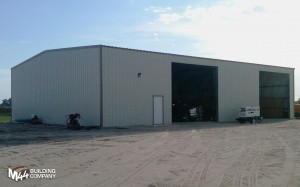pre-fab equipment shed