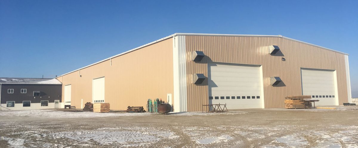 Pre-fab metal agricultural building - Cleardale Hutterite Colony • M44 ...